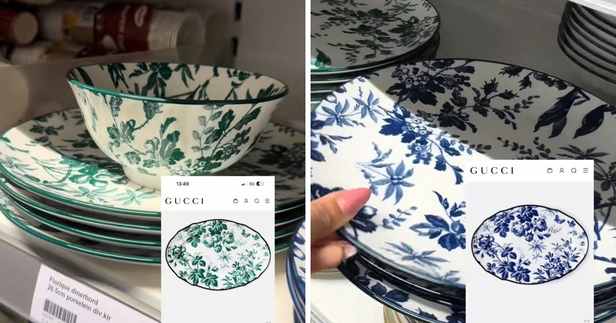 Action prodaje posuđe koje podsjeća na Gucci, cijene kreću od 2.49 eura