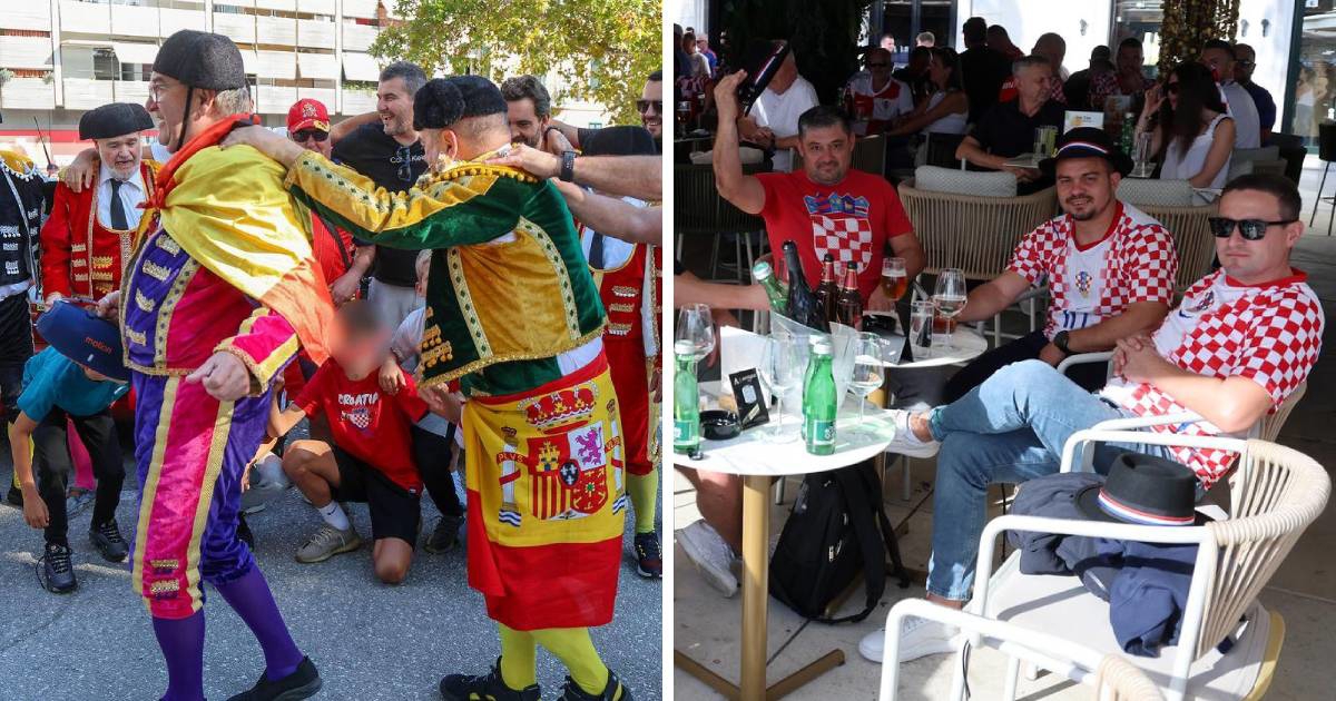 FOTO i VIDEO Španjolci napravili show u Splitu, pogledajte atmosferu uoči utakmice