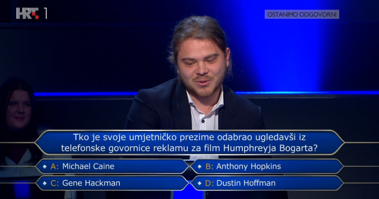 Student PMF-a u Milijunašu odustao na pitanju za 250.000 kuna. Znate li vi odgovor?