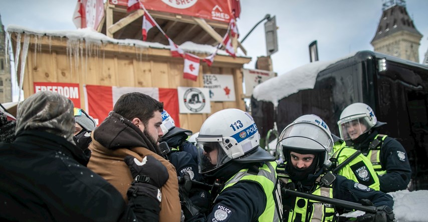 Kanadska policija rastjerala većinu prosvjednika, 190 ih je uhićeno