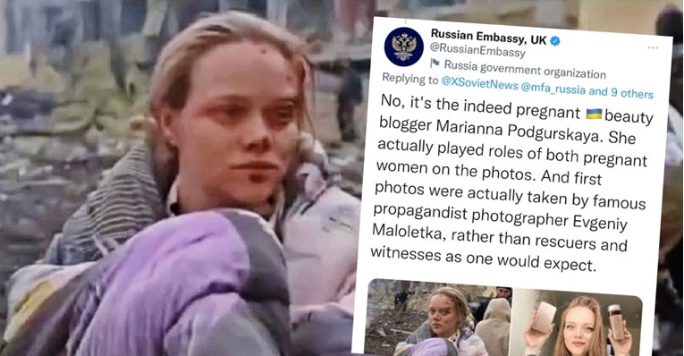 Ruska ambasada tvrdi da je bombardiranje bolnice laž, trudnicu optužili da je glumica