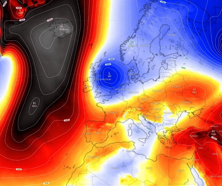Za sutra upozorenja za cijelu Hrvatsku. Severe Weather: Stiže arktički val