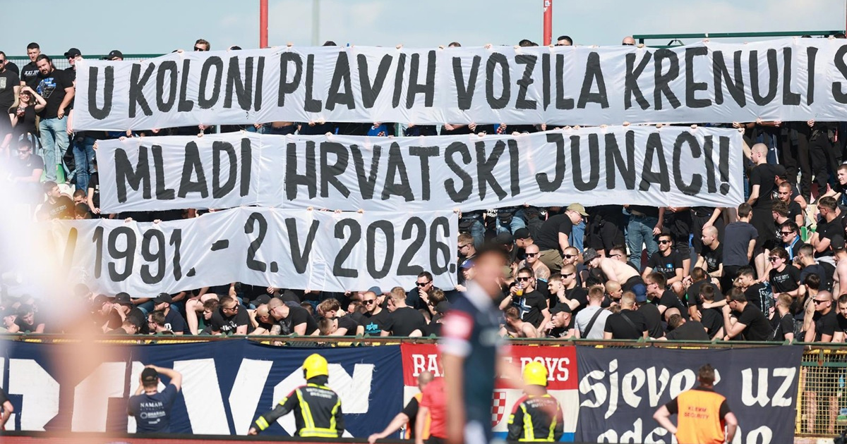 Boysi su ovim transparentom obilježili godišnjicu masakra u Borovu Selu