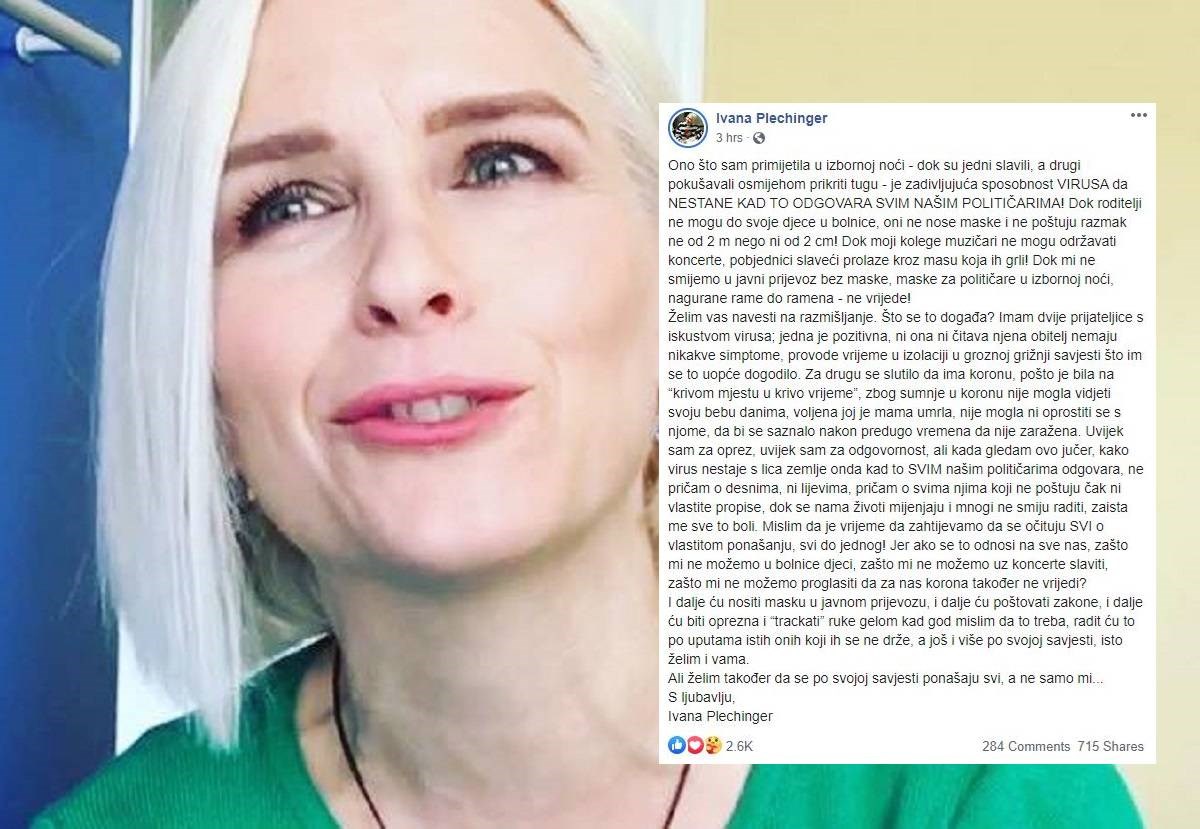 Ivana Plechinger: Kako virus nestaje s lica zemlje baš kad to SVIM političarima paše?