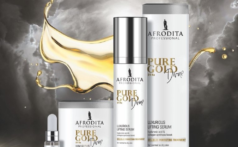 Kozmetika Afrodita slavi 50 godina uspjeha zlatnom linijom Pure Gold Divine