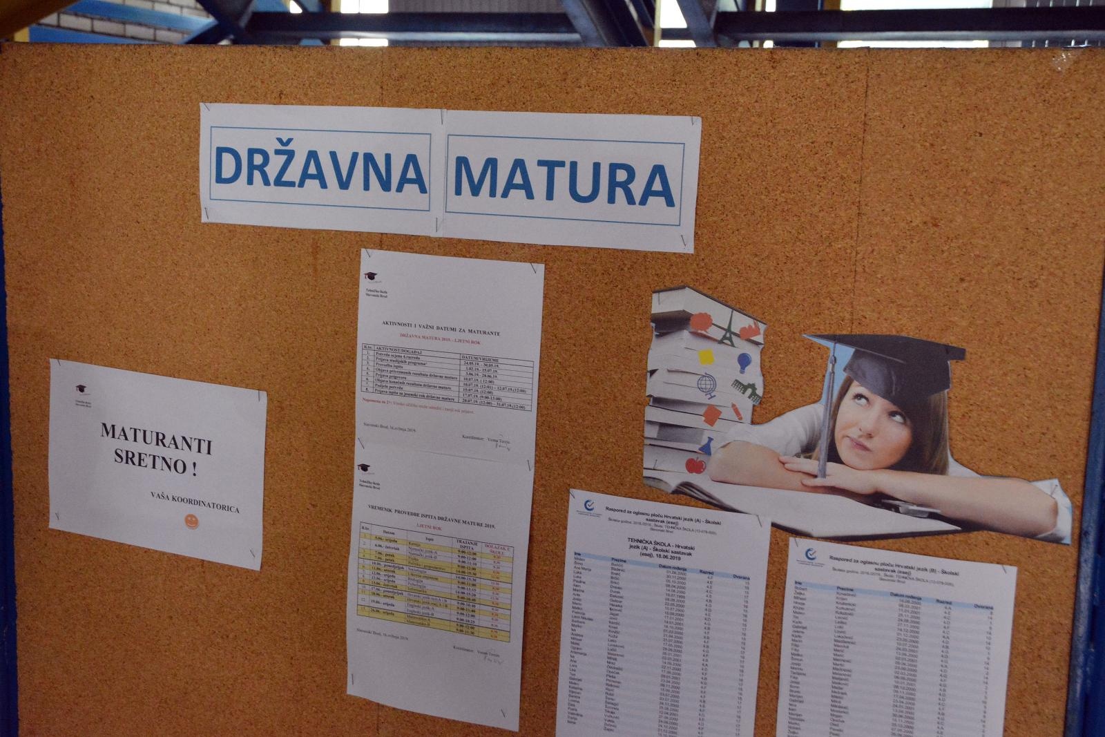 Kako će se provesti državna matura? Oglasilo se Ministarstvo