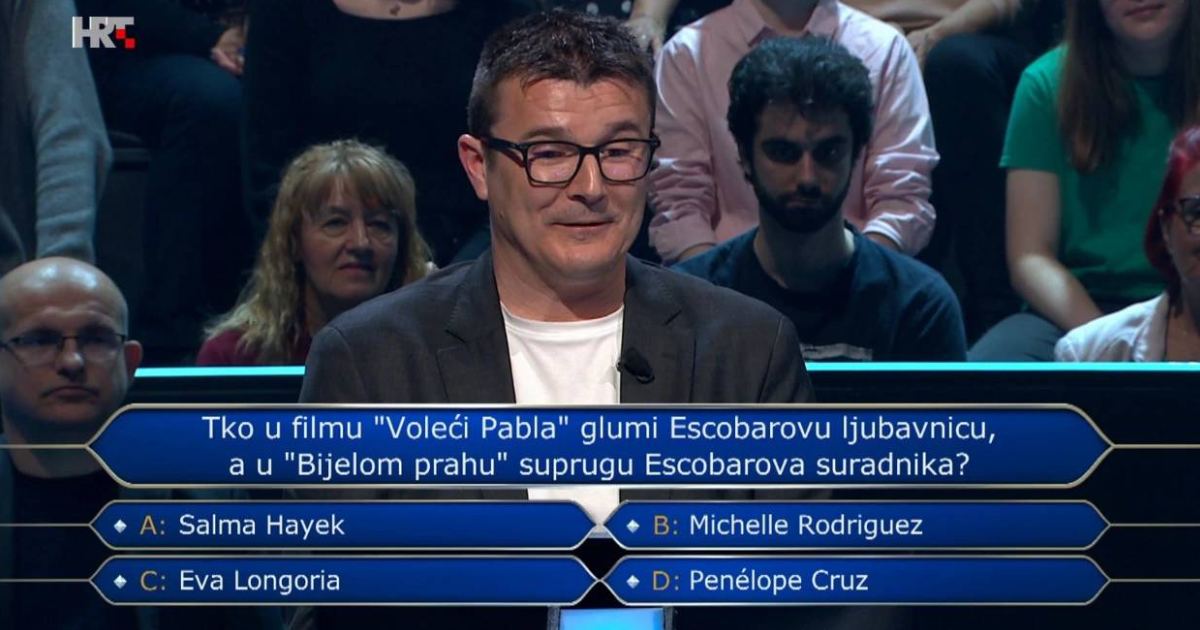Profesora u Milijunašu zbunilo pitanje o poznatoj glumici. Biste li vi znali odgovor?