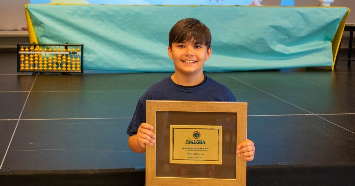 Jan Ivan (10) novi je državni prvak u mentalnoj aritmetici