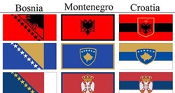 Fotografija zastava 8 balkanskih zemalja u međusobnim stilovima postala hit