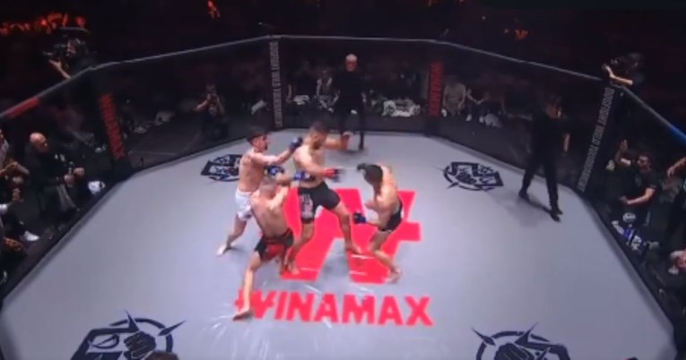 Pogledajte kako je MMA borac prošao u borbi s tri "obična" čovjeka