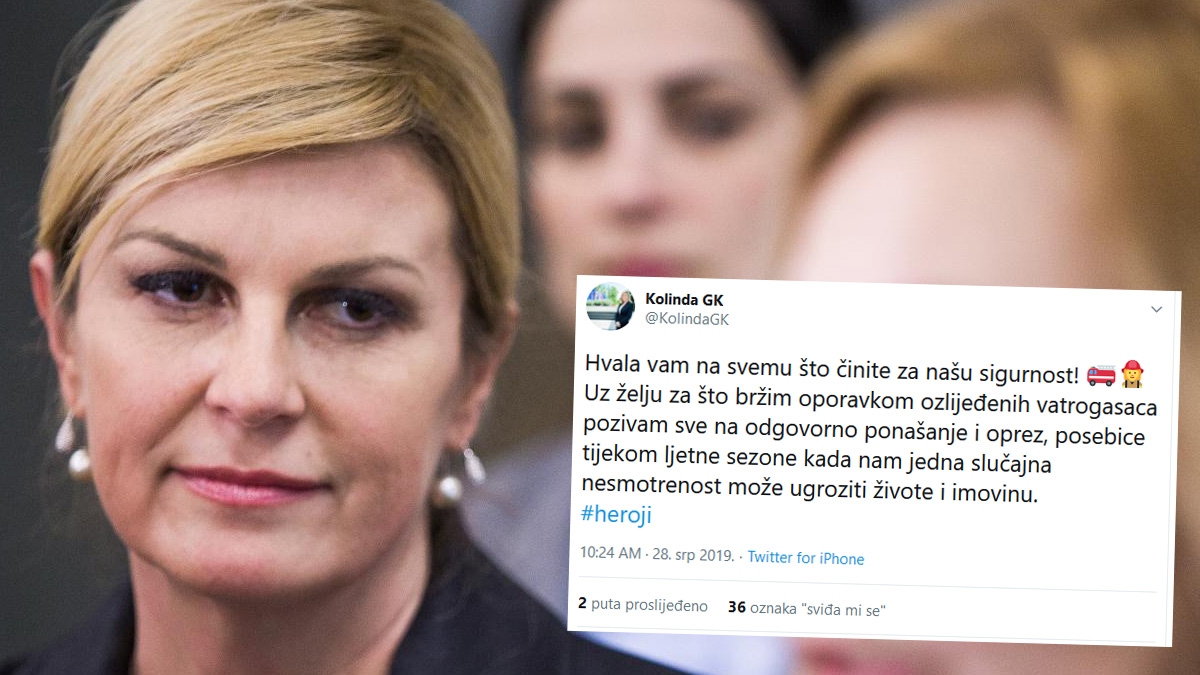 Kolinda vatrogascima: Hvala vam na svemu. #heroji
