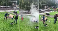 Balkanac okrenuo janje u dvorištu, Švicarac ga gasio požarnim aparatom: "Jugoslaven"