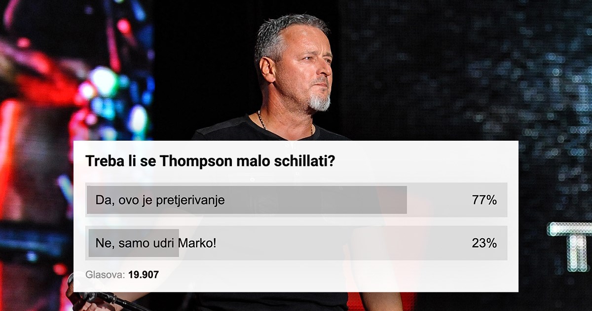 Pitali smo vas treba li se Thompson schillati. Glasalo je 20.000 ljudi