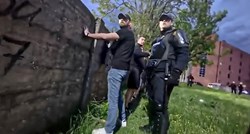 Pogledajte kako policajac Republike Srpske prijeti navijaču: Da ti udarim šamarčinu?