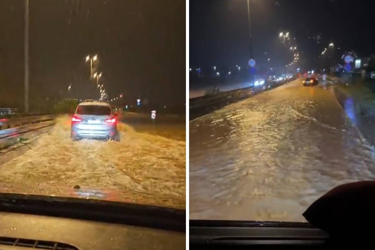 Obilna kiša poplavila domove i prometnice u Kaštelima, vatrogasci intervenirali 19 puta