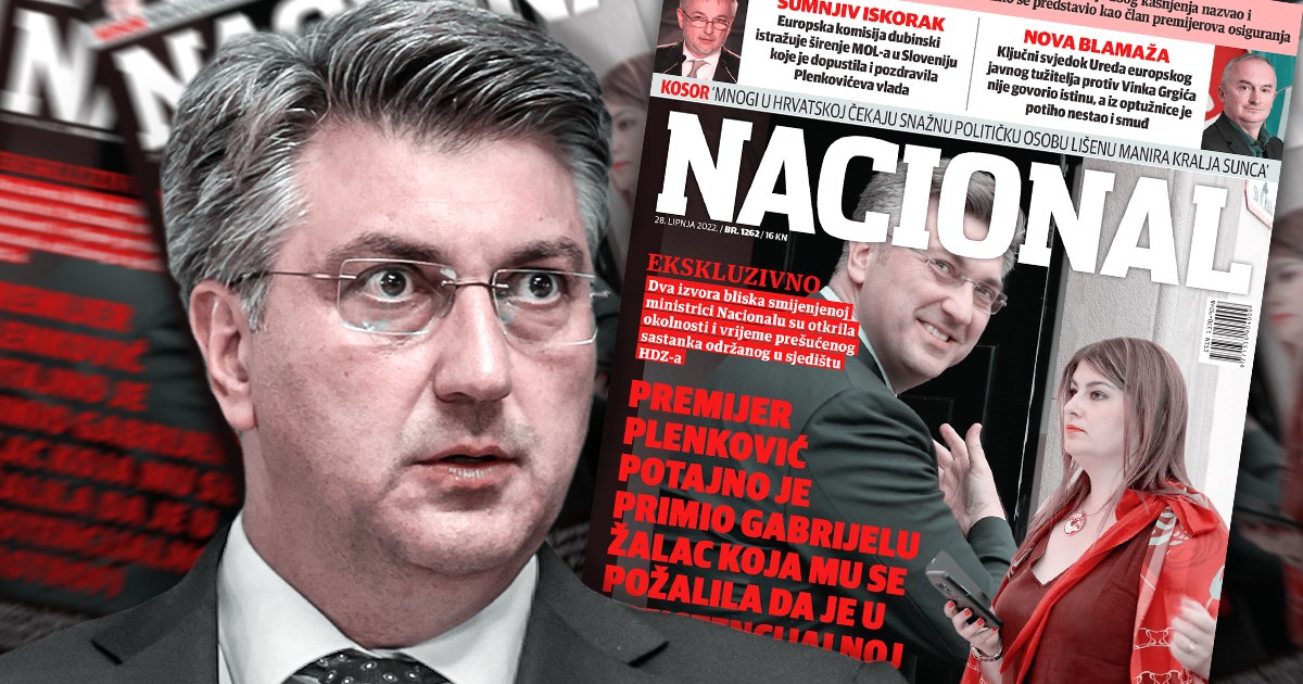 Nacional: Plenković primio Žalac
