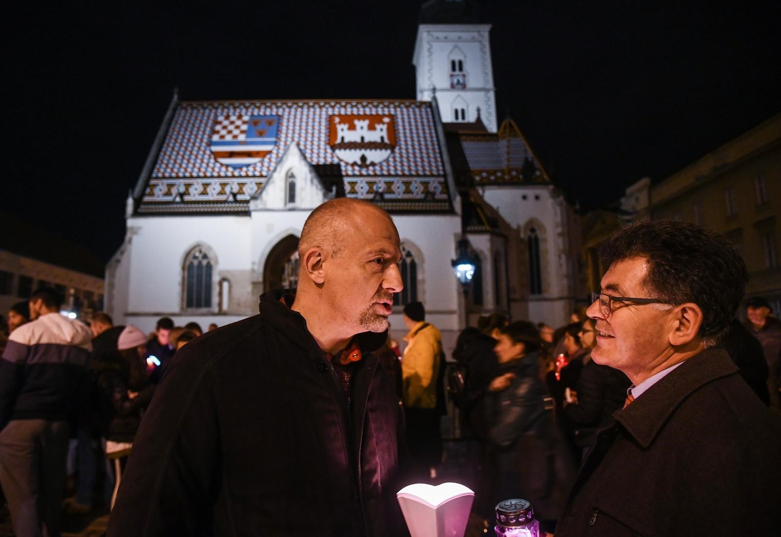 Andrija Klarić i Kristijan Gaćina noć proveli na Markovom trgu