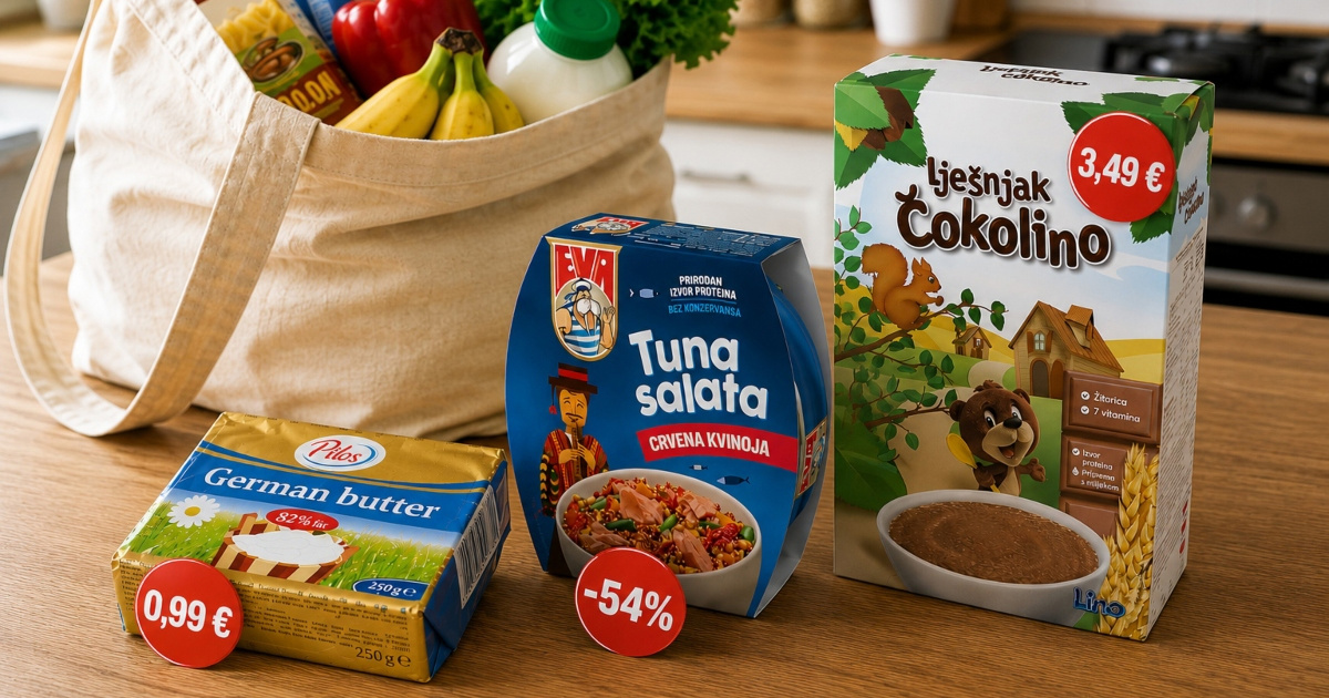 Maslac za 99 centi, tuna na -54%: Ovo su danas najbolje akcije u trgovinama
