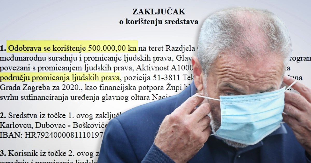 Bandić usred pandemije dao pola milijuna kuna crkvi u Karlovcu za uređenje oltara