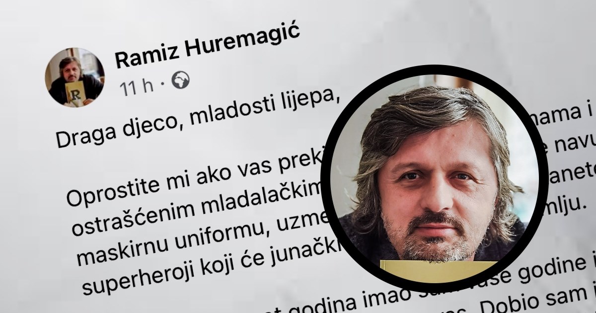 Moćan tekst pisca iz BiH: Draga djeco, sklonite se. Pustite nas stare da se tamanimo