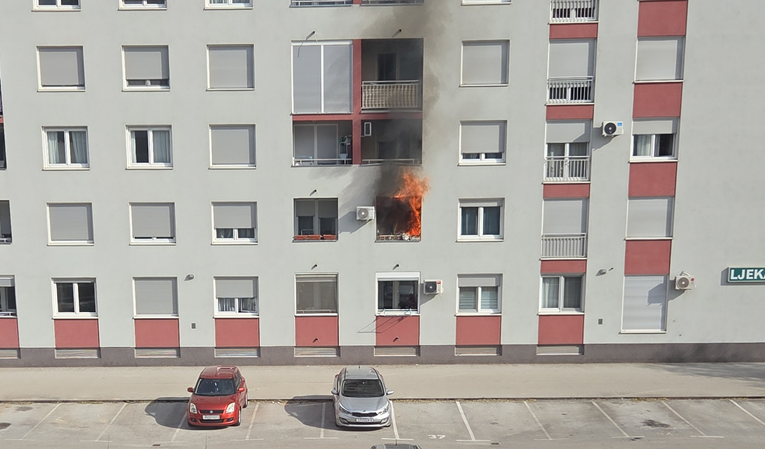 FOTO U Zagrebu jutros gorio stan