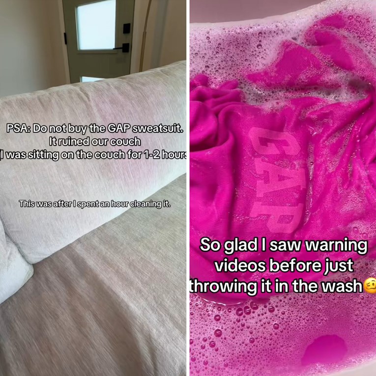 Trenirka iz Gapa uništila joj je kauč. Nije jedina