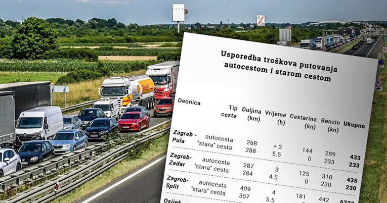 Od Zagreba do Splita starom cestom ili autocestom? Provjerili smo što se više isplati