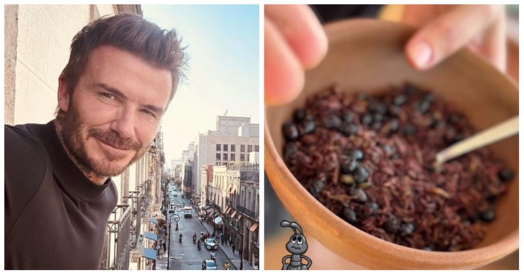 David Beckham pokazao što jede u Meksiku, objavio i zdjelu s kukcima