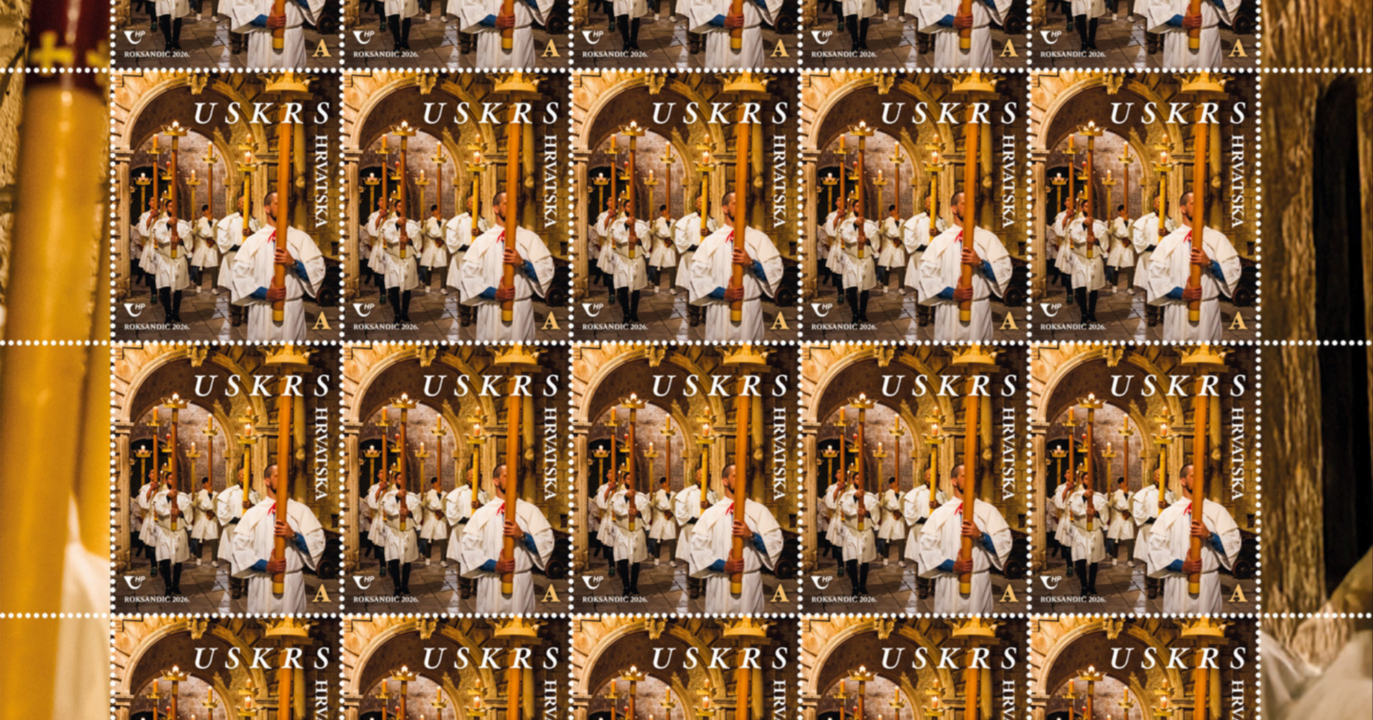 Korčulanska procesija na novoj uskrsnoj marki Hrvatske pošte