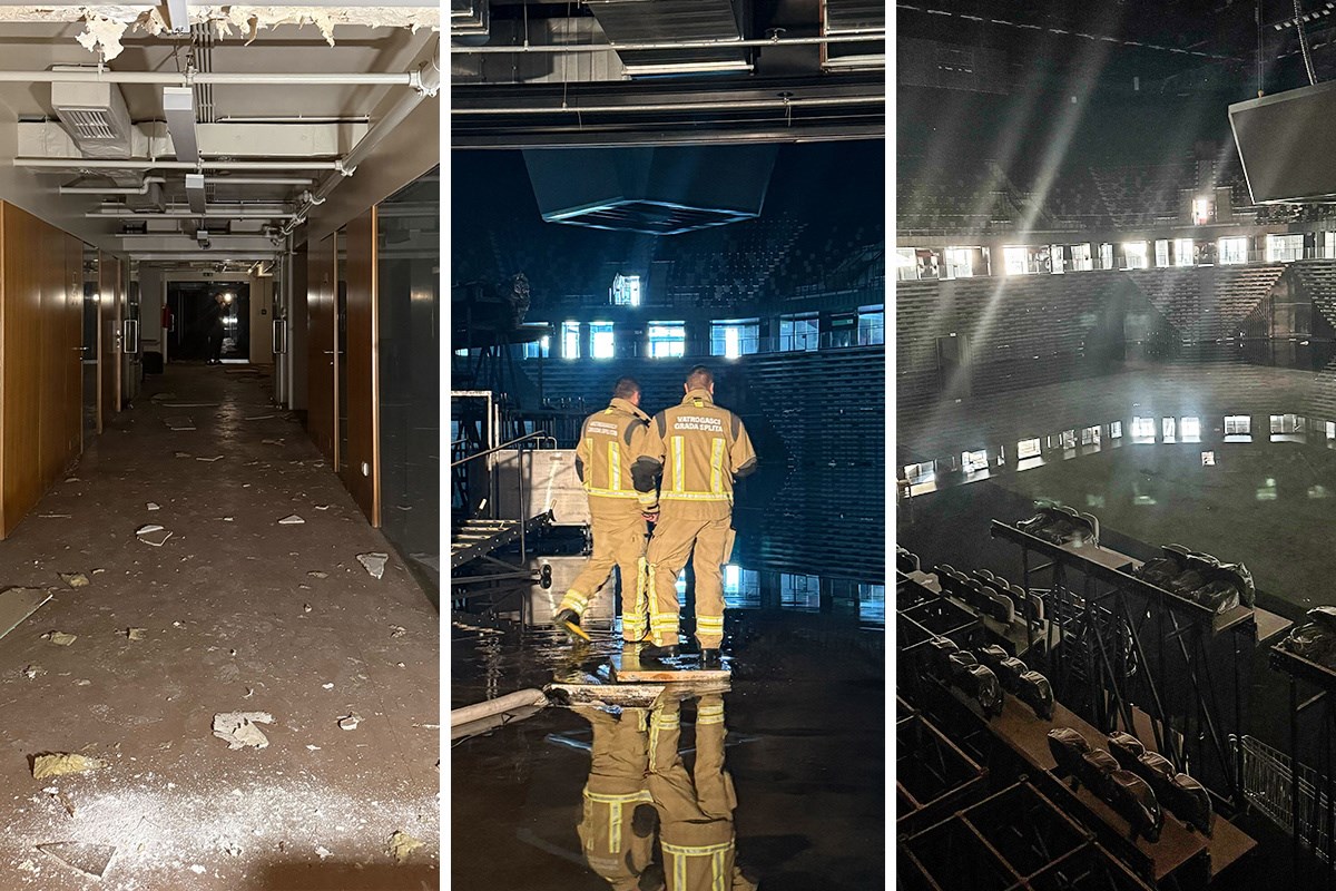 VIDEO Krenula sanacija Spaladium Arene. Poplavljena je, bez struje i zapuštena