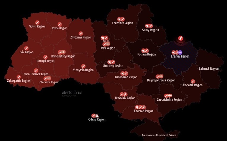 Masovni ruski napad, eksplozije u velikim ukrajinskim gradovima. Poljska digla avione