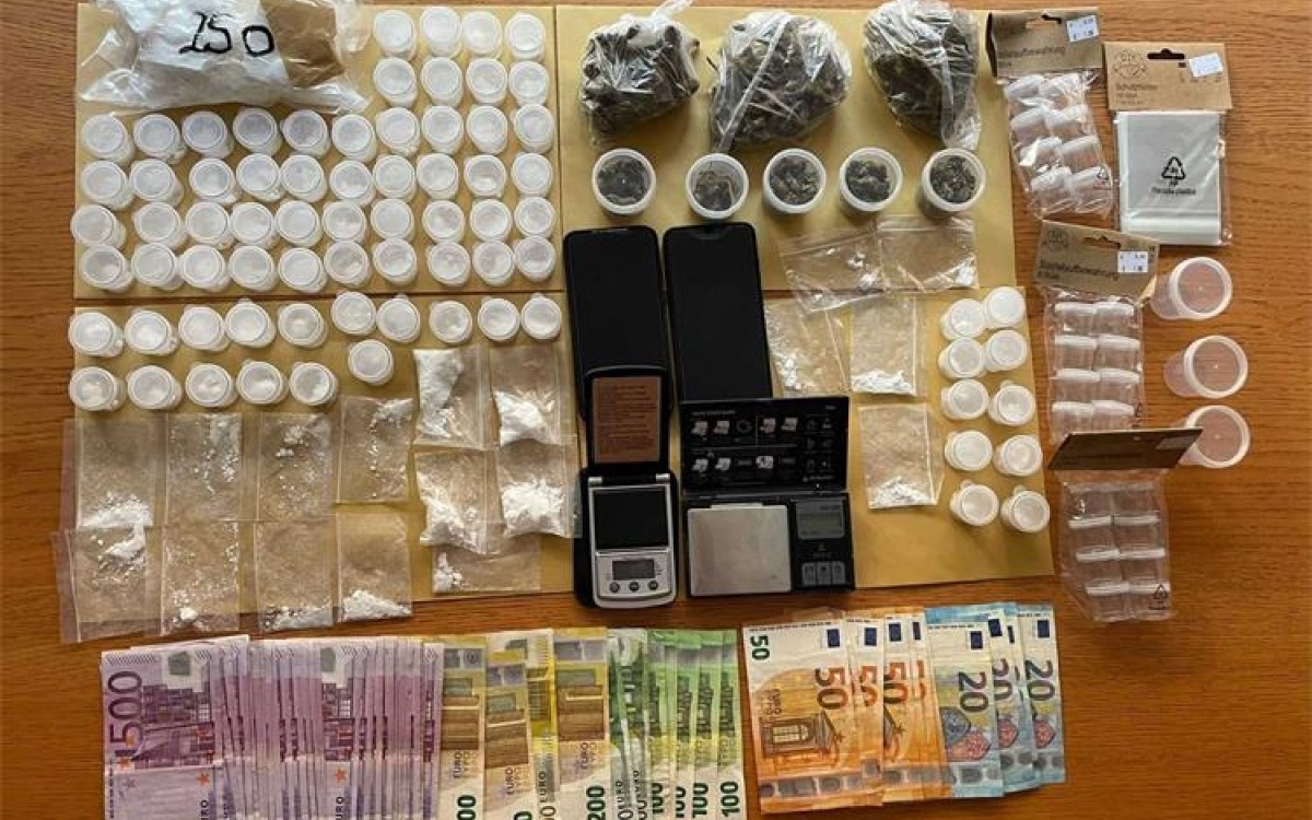 U Osijeku uhićen s više od 300 grama kokaina, marihuanom i 17 tisuća eura