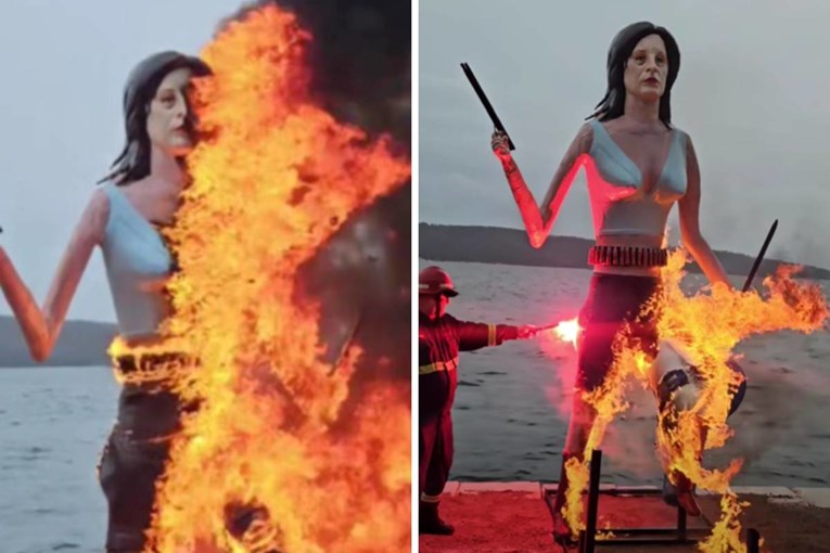 Na maškarama u Kaštel Sućurcu spaljena lutka s likom Dalije Orešković, ona odgovorila