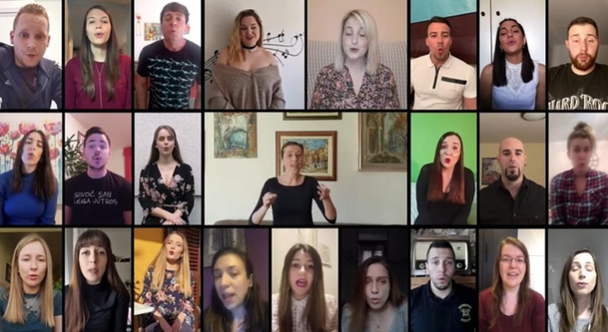 Članovi riječkog zbora iz svojih domova otpjevali hit Michaela Jacksona, zvuče divno
