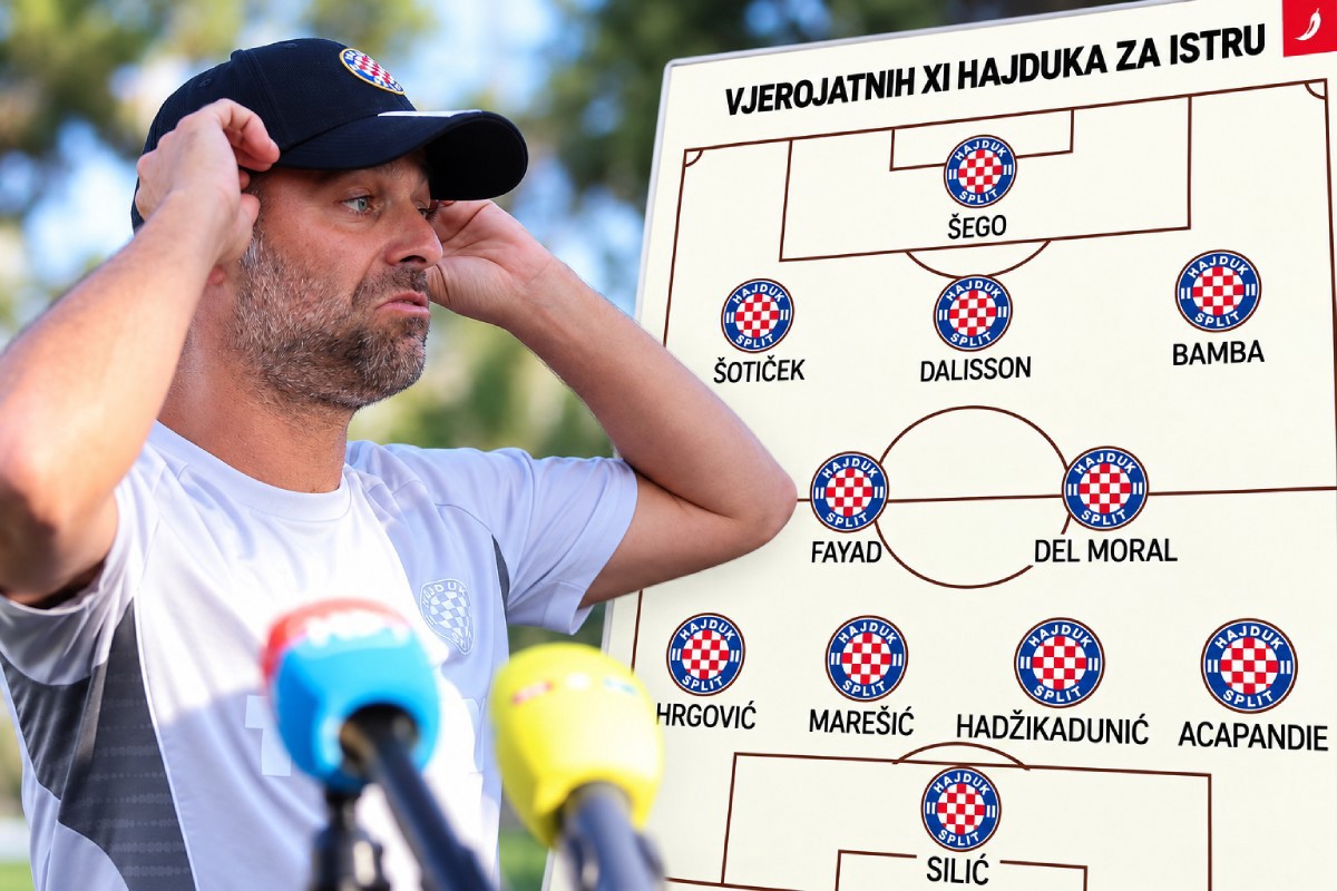 Hajduk protiv Istre bez rotacija? Tri igrača nisu imali minutu odmora