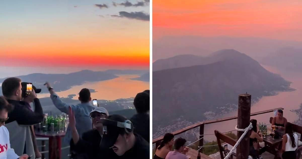 Kafić u Kotoru postao viralan zbog nestvarnog pogleda, puštaju i hrvatske hitove