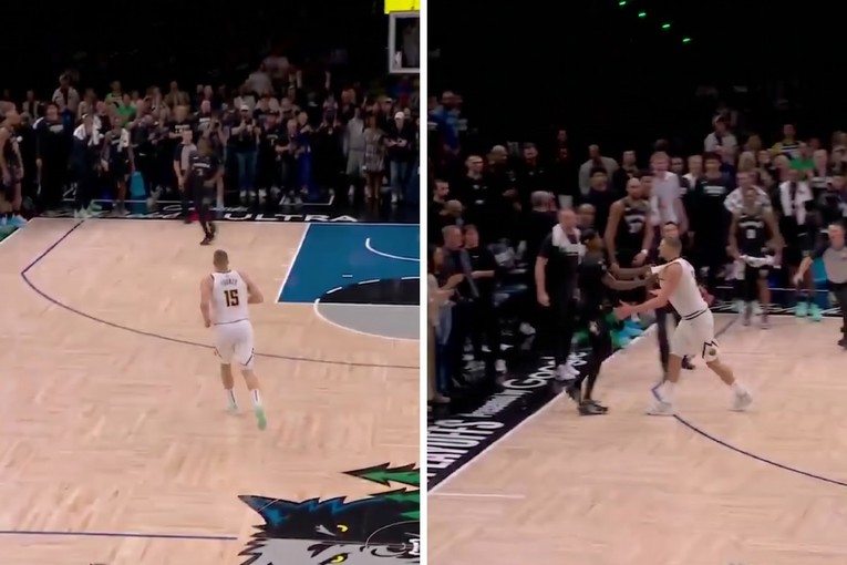 Jokić pretrčao teren da se obračuna sa suparnikom. Pogledajte što ga je naljutilo
