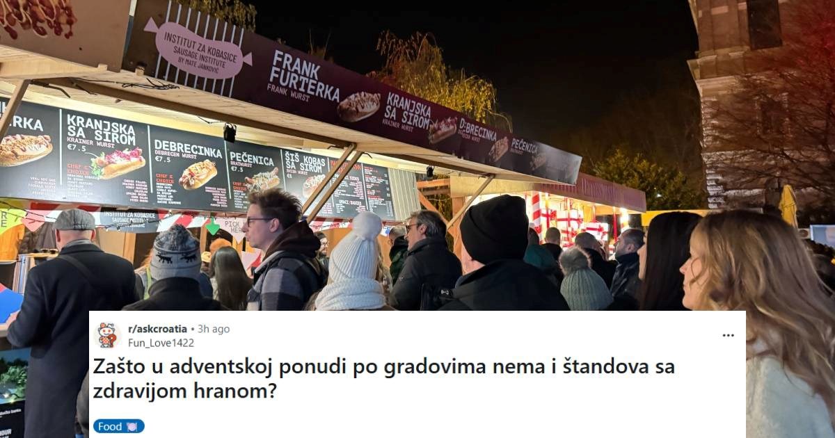 Hrvati na Redditu raspravljaju o adventskoj ponudi: "Zašto nema zdrave hrane?"