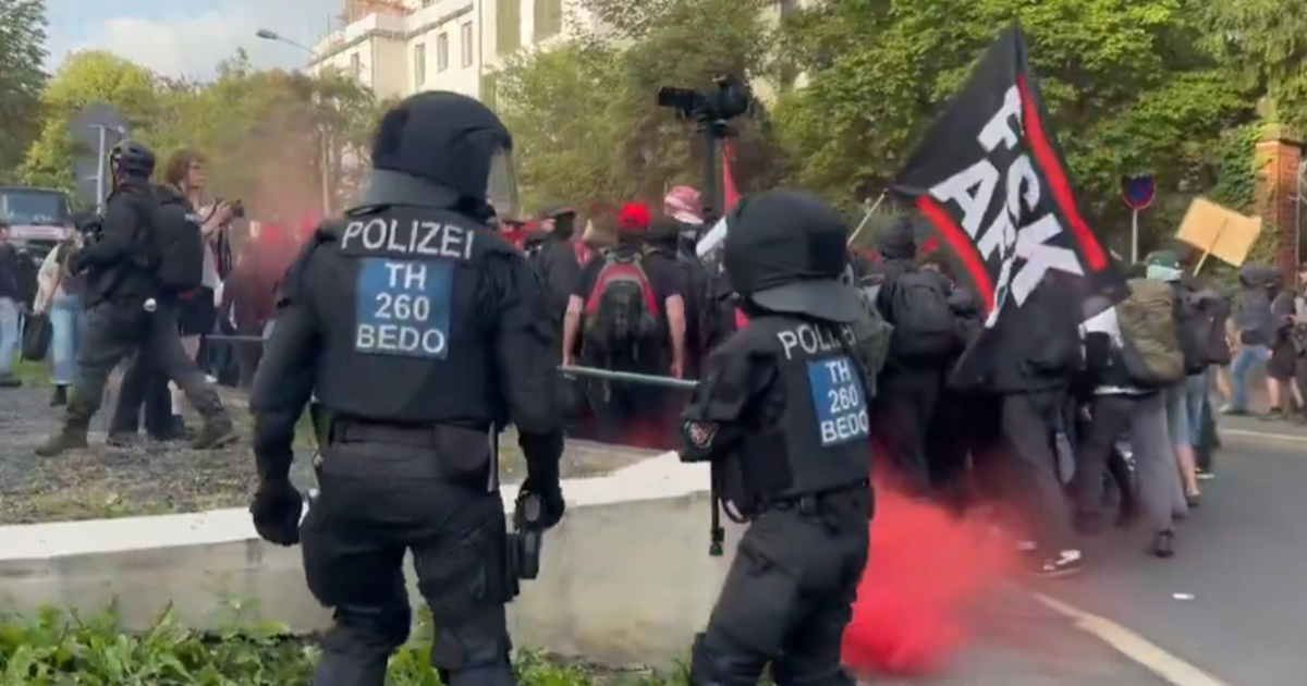VIDEO Tisuće pokušale blokirati skup AfD-a, policija ih zaustavljala palicama