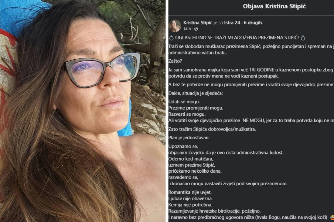 Hrvatica traži muža prezimena Stipić da se kratko vjenčaju i zaobiđu birokraciju
