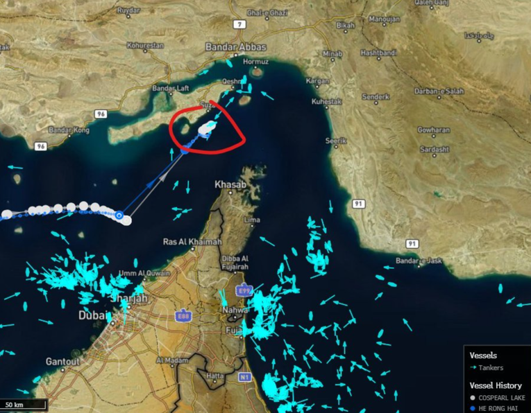 Kineski supertankeri prošli kroz Hormuz