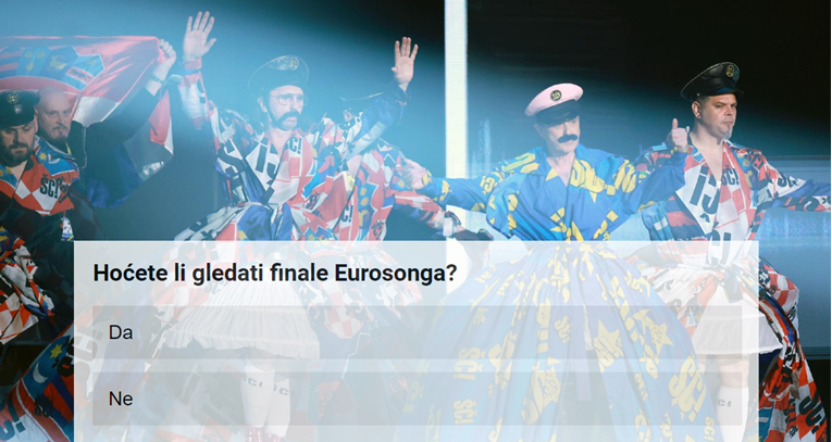 ANKETA Hoćete li večeras gledati finale Eurosonga?