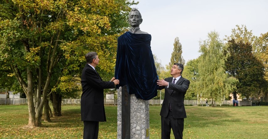 Milanović i Pahor u Ljubljani otkrili spomenik Ljudevitu Gaju