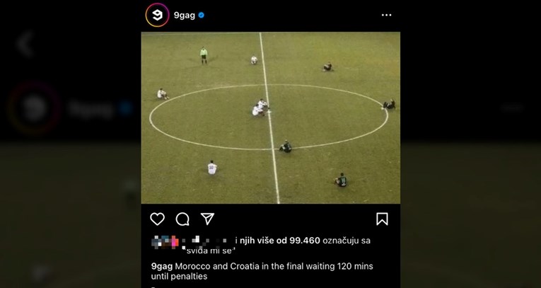 Hit na 9GAG-u: Hrvatska i Maroko u finalu dok čekaju da prođe 120 minuta do penala