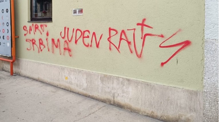FOTO U Splitu osvanulo više grafita s nacističkim sloganom protiv Židova