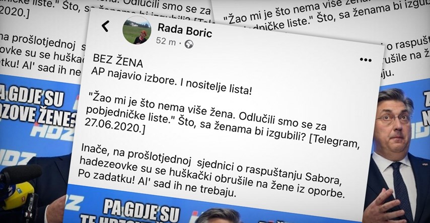 Rada Borić i Kekin o spornom detalju na HDZ-ovim listama: "To je taj moderni HDZ"