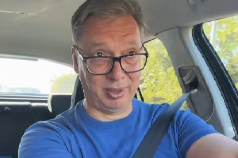 ВИДЕО Вучиќ: Се обидов да го измијам автомобилот. Се расправав со цревото и жетоните