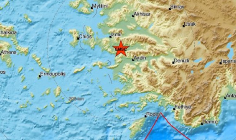Više potresa na grčkim otocima i zapadnoj obali Turske, od 4.5 do 4.9 po Richteru