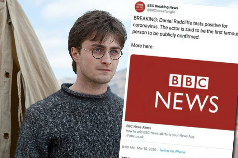 Proširila se vijest da Daniel Radcliffe ima koronavirus, brzo otkrivena istina