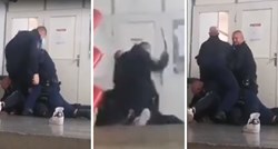 VIDEO Sukob zbog maske na sudu u Splitu, pravosudni policajci udarali muškarca na tlu